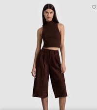 Alice & Olivia Suede Coulotte / Long Short Women's  Sz 12 NWT originally $1695