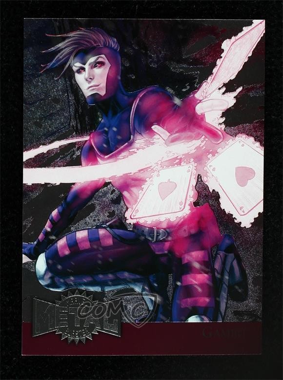 2015 Marvel Fleer Retro 1995 Fleer Metal Blaster Gambit #17 0kg8