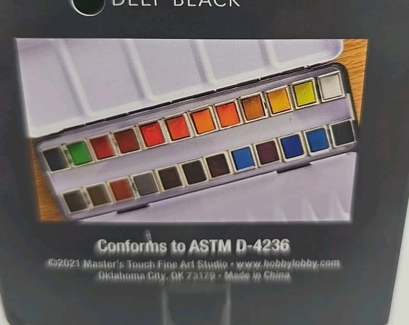 Juego de pintura Master Touch Fine Art Studio acuarela media sartén 24 colores sellados Foto 3 de 4