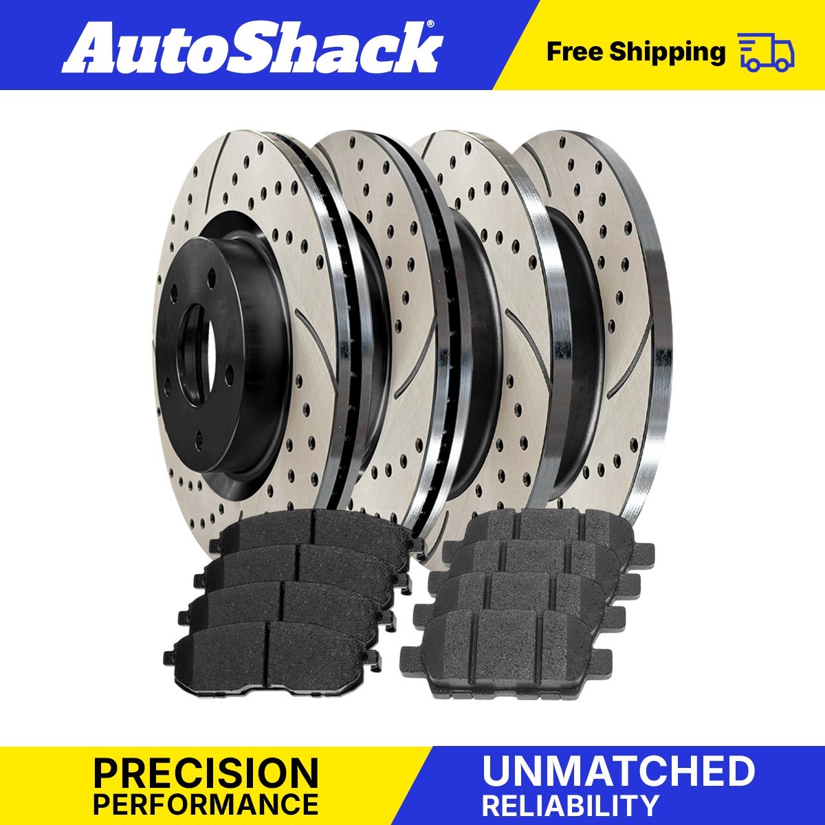 High-Performance Drilled Disc Rotors & Ceramic Pads for Nissan Juke Sentra