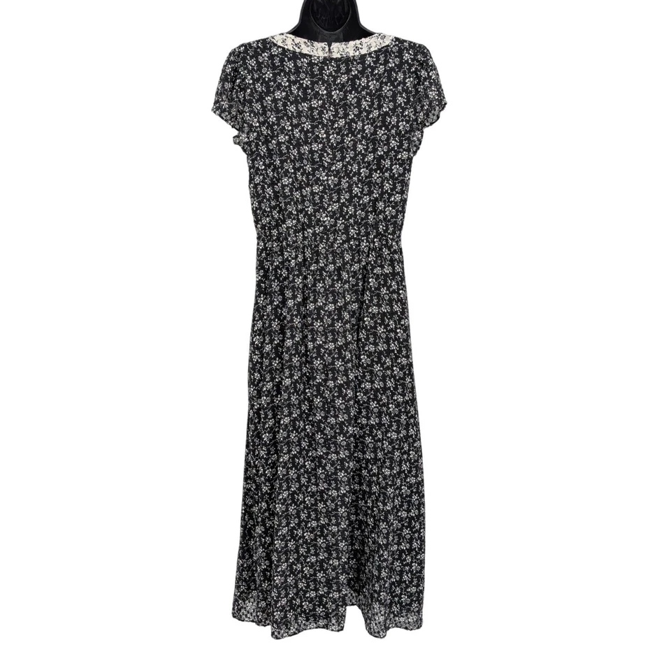 Madewell Midi Dress Women Size S Ditsy Floral Flowy Whimsigoth Feminine Cottage - Image 2 of 4