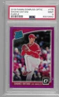SHOHEI OHTANI 2018 PANINI DONRUSS OPTIC PURPLE #176 PSA 9 RC
