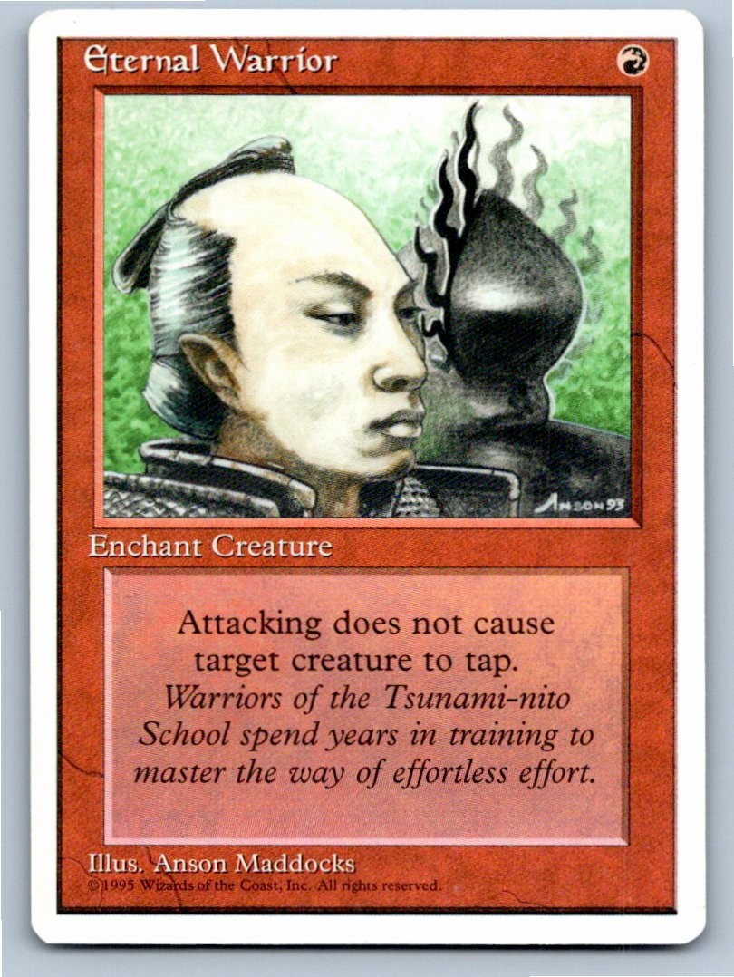 MAGIC: THE GATHERING ETERNAL WARRIOR FOURTH EDITION COMMON LP A40425 FREE S&H