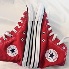 NEW Converse Kids Chuck Taylor All Star 3J232 Red Hi Top Sneaker Shoe Size 2.5