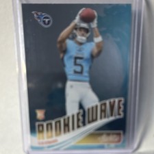 2025 Panini Absolute Rookie Wave Insert Elic Ayomanor Titans #RW-EAR