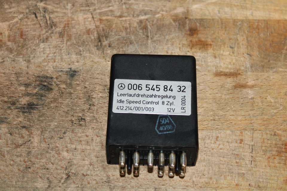 MERCEDES 560SL 560SEC 560SEL UNIDAD DE CONTROL DE VELOCIDAD DE RALENTÍ MÓDULO RELÉ 0065458532 Foto 3 de 4