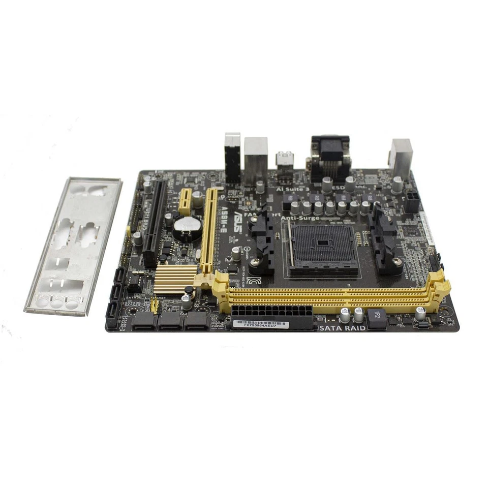 Placa Base Asus A58M-E AMD FM2 FM2+ Micro-ATX MATX 2 X DDR3 VGA Reacondicionado - Imagen 4 de 4