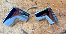 1955 1956 1957 Chevy Sedan Rear Window Corner Stainless Pair New