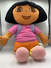 Dora the Explorer w/ Backpack Large Plush 26 Doll Map Stuffed Soft 2002 Vintage