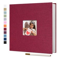 Vienrose Large Photo Album Self Adhesive 4x6 8x10 Pictures Linen Scrapbook