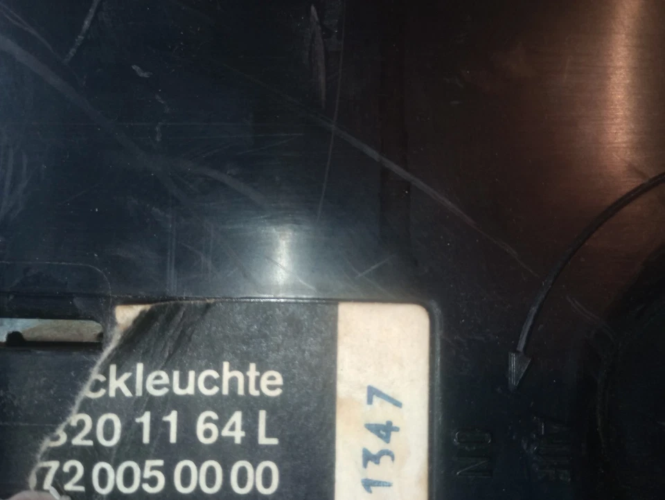 1983 Mercedes Benz380 SEL Rear Tail Lights Pair - Image 2 of 4