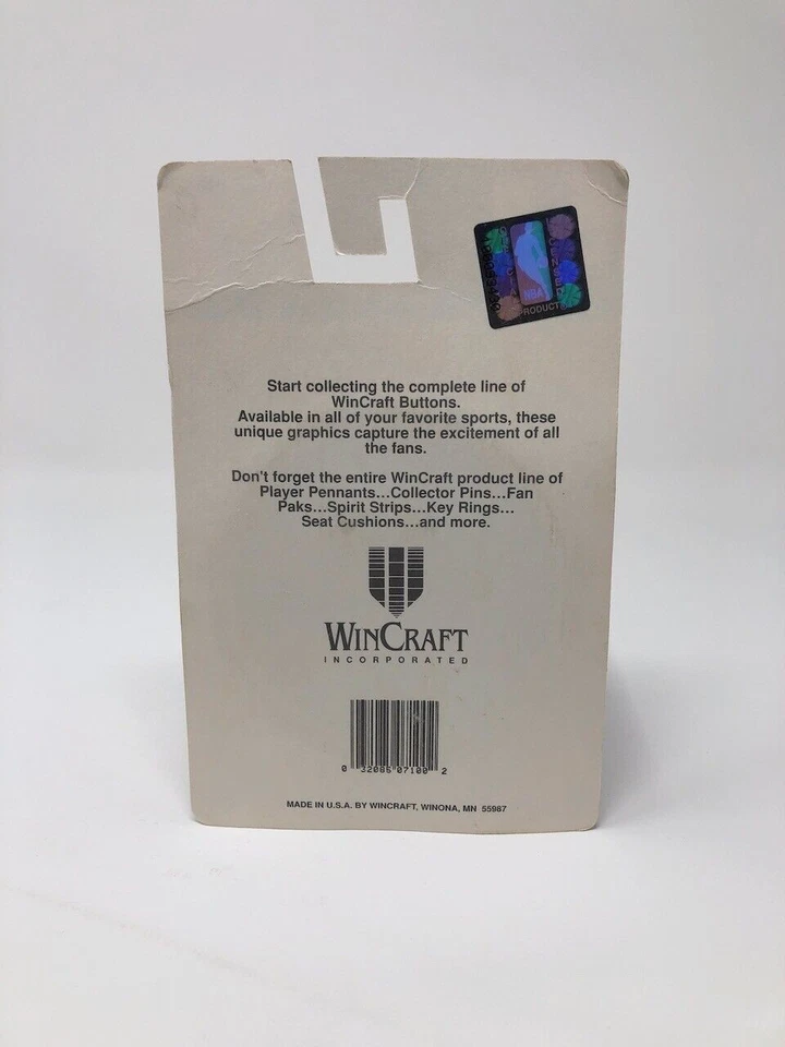 VANCOUVER GRIZZLIES Pin Button Wincraft Vintage 3 1/2 Inches NBA Retro - Image 2 of 3