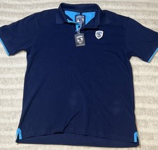 Montpellier Hérault Rugby Oficial Navy Polo Shirt Large Brand New with Tags