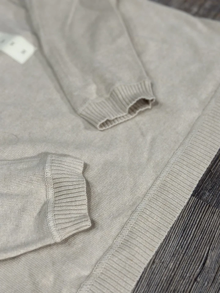 PARADISE COLLECTION - Cashmere BEIGE Sweater Mens Size MEDIUM - NEW WITH TAGS! - Image 2 of 4