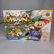 Harvest Moon Nintendo 64 N64 Game Cartridge Box Manuals Complete 1996