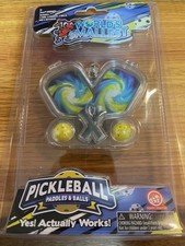 Worlds Smallest Pickleball Paddles  Balls Pocket Size Miniature Game Tiny