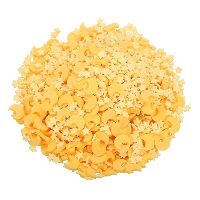 For Fake Sprinkles, 100G Stars Fake Resin Sprinkles, Yellow/Light Yellow