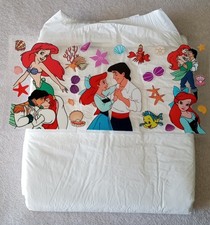 Mega adult disposable ABDL diaper-little Mermaid READ DESCRIPTION FULLY