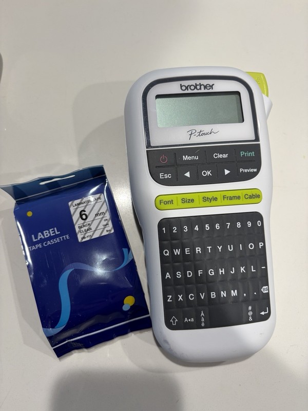 Brother P-Touch PTH110 4.5" x 6.13" x 2.5" 2 Lines Easy Portable Label Maker