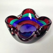 Ciotola, disegno Fulvio Bianconi, fuori. I.V.R. Mazzega", Murano, anni 50.