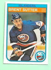 (1) BRENT SUTTER 1982-83 O-PEE-CHEE # 216 ISLANDERS ROOKIE EX-MT CARD (N0309). rookie card picture