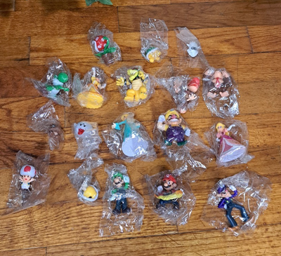 #ad #ad Super Mario Bros Mini Action Figures Cake Topper Set of 18 Lot Yoshi Donkey Kong $18.50