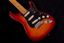 Fender American Ultra Luxe Stratocaster Plasma Red Burst 2021 With Case USED
