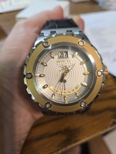Invicta Reserve Subaqua Specialty 10095 Day Retrograde Ronda 7003.L Black Leathe