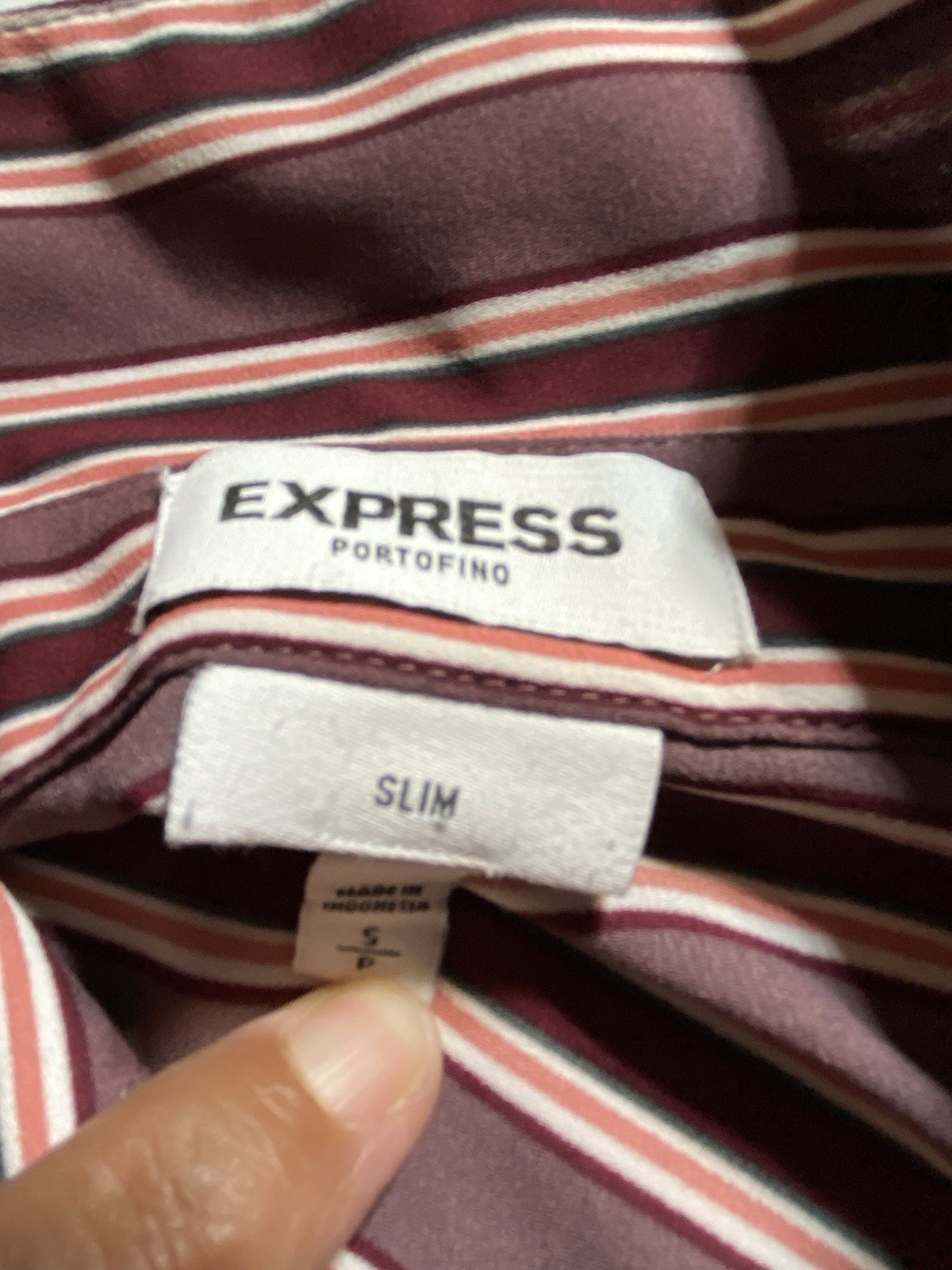 Ladies Small Express Button Down, Striped, Conver… - image 13