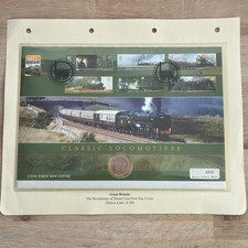 2004 Steam Classic Locomotives Two 2 Pound Coin First Day Cover (34477)
