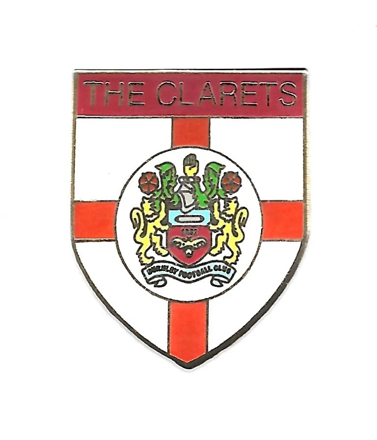 Superbe Insigne émaillé Burnley FC - Pin's De Collection Reeves - Football Anglais