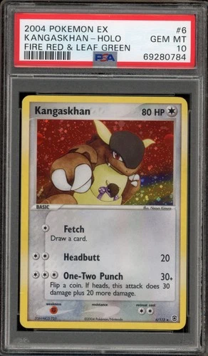 Pokemon Kangaskhan EX Fire Red & Leaf Green Holo Rare #6 PSA 10 Gem Mint