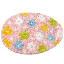 Easter Bathroom Rug 20x30 Inch Spring Soft Absorbent Tufted Egg Bath Wash