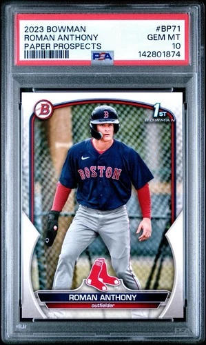 2023 Bowman Roman Anthony Paper Prospects PSA 10 Gem Mint
