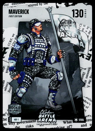 2026 Bo Jackson Battle Arena Maverick Headline Steel Battlefoil HBF-1