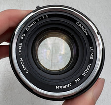 Canon FD 50mm F1.4 FD Mount Lens For SLR/Mirrorless Cameras Fungus Chrome Nose