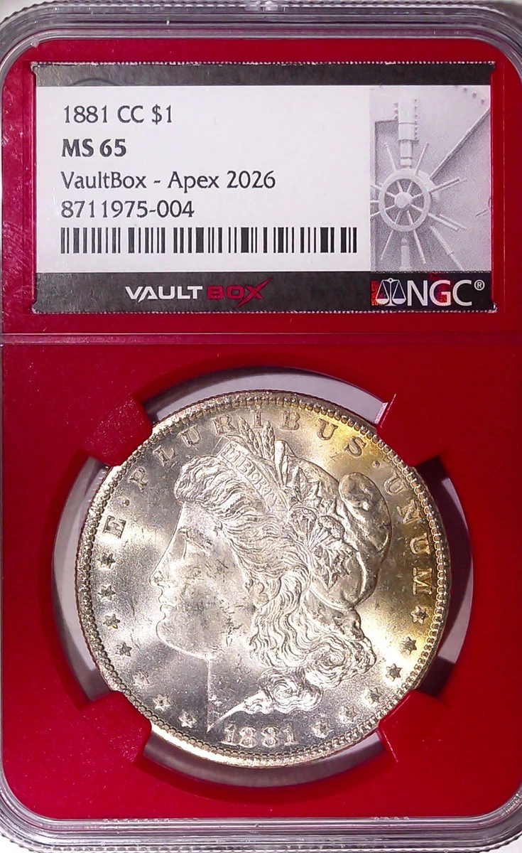 1881年 モルガンダラー 銀貨 NGC鑑定 MS65★（スター） S 1881 Year Grade MS 65 Morgan Dollars (1878-1921) for sale | eBay