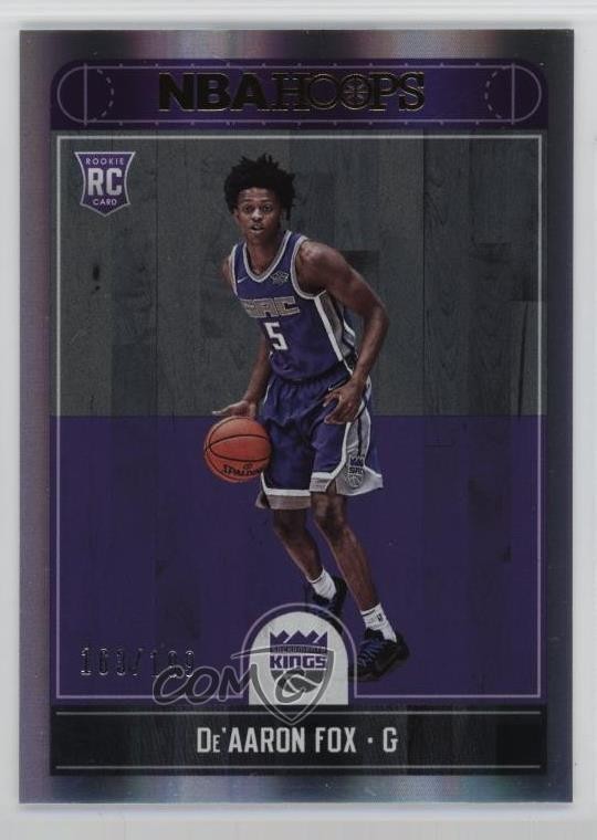 2017-18 Panini NBA Hoops Premium Box Set 163/199 De'Aaron Fox #255 0vj4