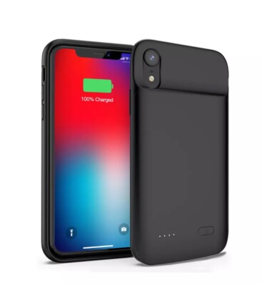 Smart Battery Case For iPhone X XS  Full Body Power Bank Portable 6800 Mah