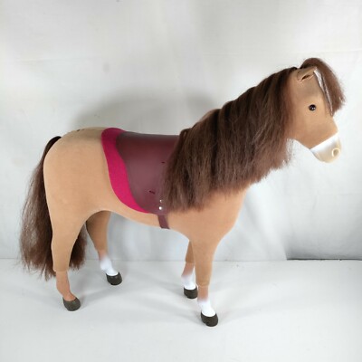 American Girl Chestnut Horse 2012 V6033 With Saddle Blanket & Saddle