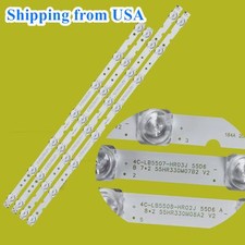 LED Strips 4 FOR TCL 55UD6406 55S423 55S421 55S425 55HR330M08A2 4C-LB5508-HR03J