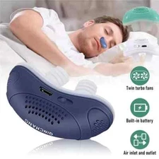Electric Anti Snore Stopper Device Sleeping Help Smooth Breathing Nasal Machine
