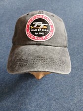 Berretto da baseball Isle Of Man Manx TT Black Stone Washed - moto strada bici da corsa