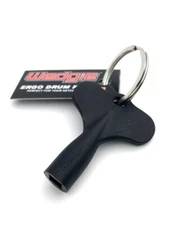 Wedgie Ergonomic Drum Key with Keychain | Black | 1 pc