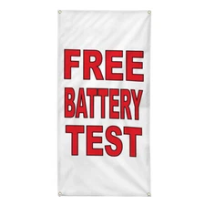 Vertical Vinyl Banner Multiple Sizes Outdoor Weatherproof Industrial Yard Signs