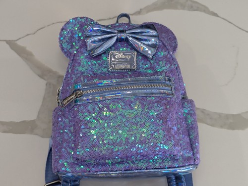 Loungefly Disney Exclusive Mini Backpack Sequin Celebration Excellent Condition - Picture 2 of 16