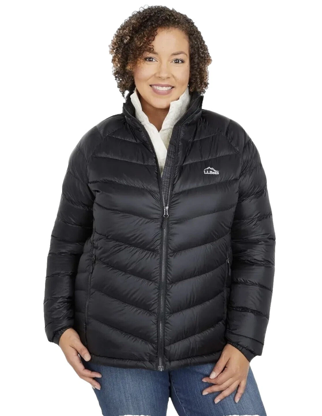 Abrigos sólido negro L.L. Bean, chaquetas y chalecos para Mujeres