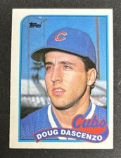 1989 Topps Doug Dascenzo Baseball Rookie Card (RC) #149 Cubs OF VG O/C. rookie card picture