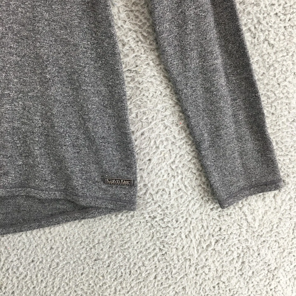 Calvin Klein длинным рукавом футболка женщин Xs серый круглый вырез сетки повседневный топ - Изображение 3 из 4