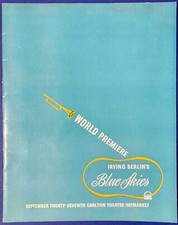 Blue Skies ORIGINAL World Premier Programme Irving Berlin Fred Astaire Crosby 46